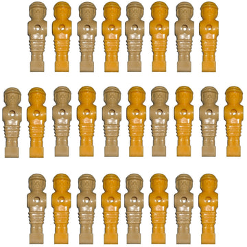 Suzo Happ Set of 26 Foosball Players Tan/Yellow Old Style Men_AB