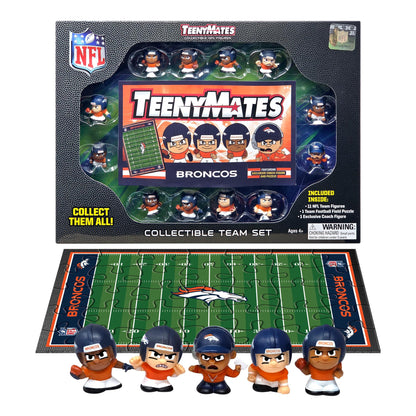 TeenyMates NFL Football Action Figures Gift Set, Denver Broncos