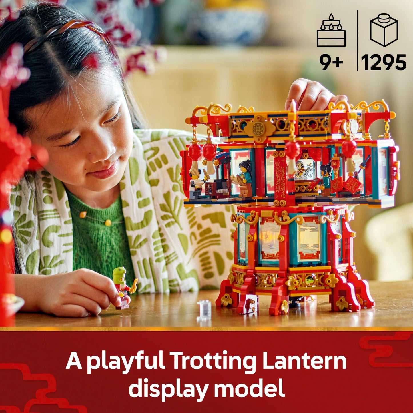 LEGO Spring Festival Trotting Lantern - Learning & Educational Building Toys for Chinese Festival for Kids, Boys & Girls, Ages 9+ - Cultural Gift