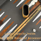 Vovotuzzi Backgammon, Backgammon Sets for Adults, 15" Leather Travel Backgammon Sets - Classic Board Game (World Map Design)