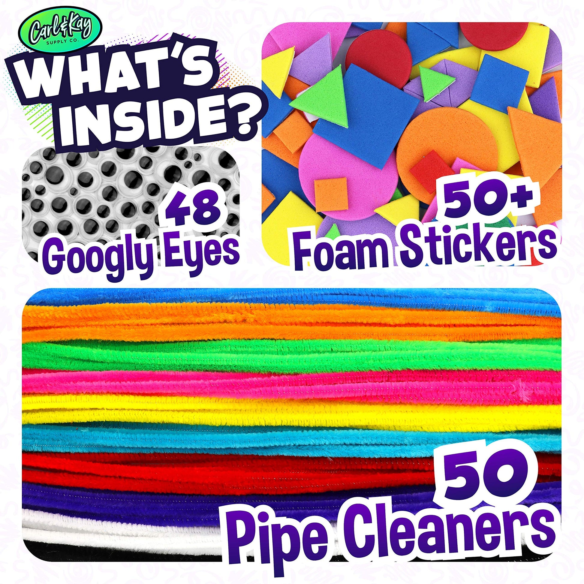 Arts and Crafts Supplies Kit for Kids - Boys and Girls Age 4 5 6 7 8 Years Old - Toddler Art Set Activity Materials - Great for Preschool