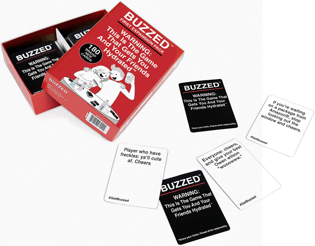 WHAT DO YOU MEME? Buzzed Expansion Pack #1, The Hilarious Adult Drinking Game, Perfect for Bachelor Party Fun, 180 Cards to Add to The Core Game