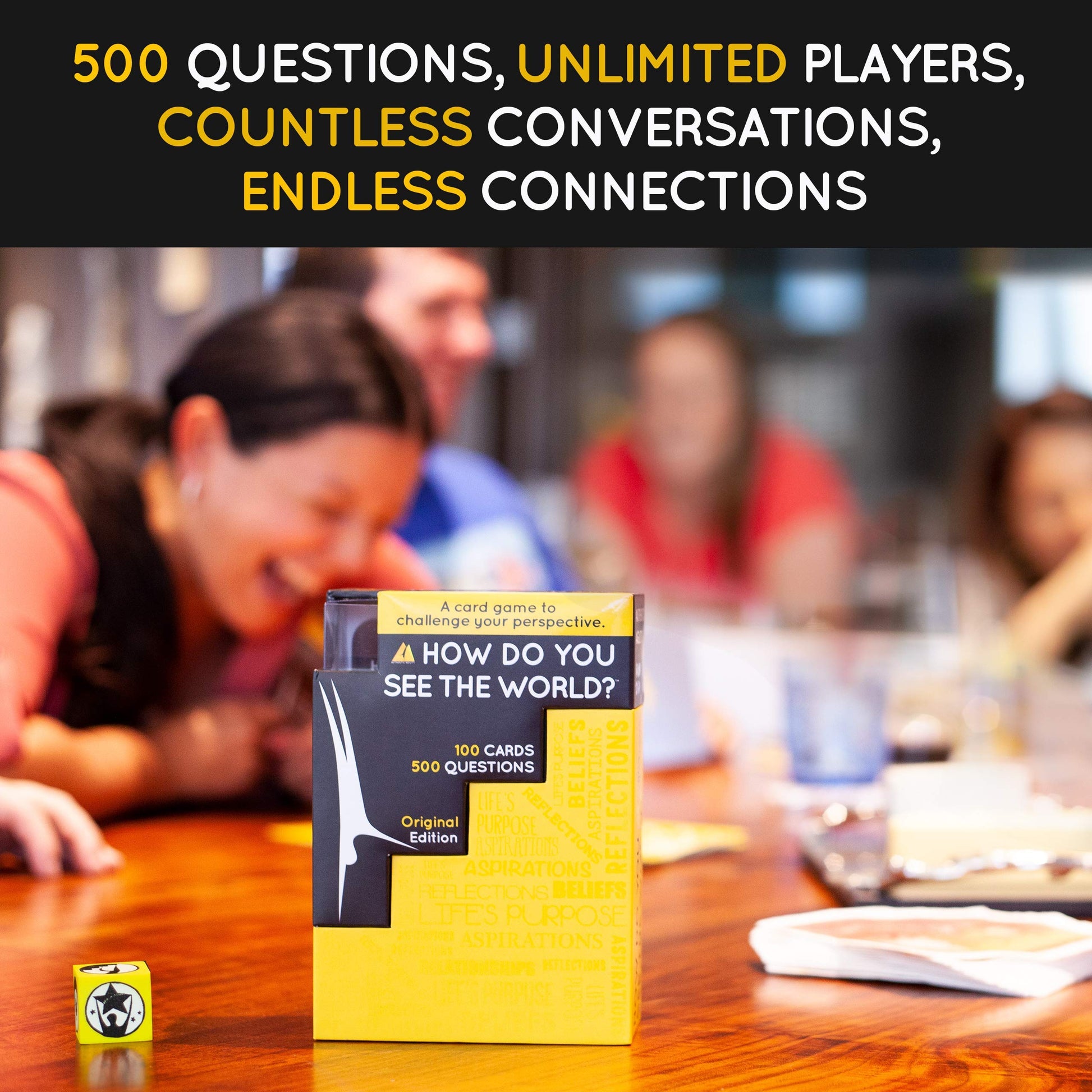 Authentic Agility How Do You See The World - 100-Card Deck with 500 Thought-Provoking Questions to Spark Conversations & Break The Ice
