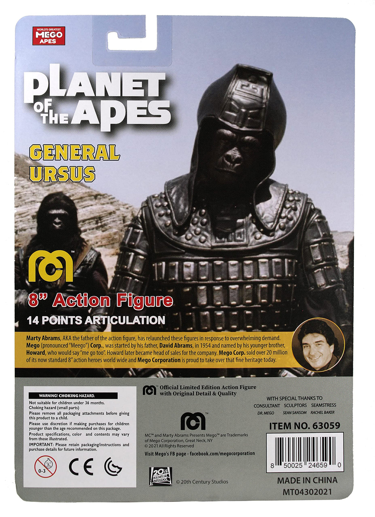 Planet of The Apes: General Ursus 8" Action Figure