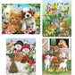 Bits and Pieces - 4-in-1 Multi-Pack - 100 Piece Jigsaw Puzzles for Adults - 100 pc Puzzle Set Bundle by Artist William Vanderdasson - 16" x 20"