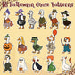 DSjuedui Spooky Goose Stickers Roll - 1000Pcs Funny Cartoon Ghost Pumpkin Goose Waterproof Decoration Decals Gifts for Halloween Christmas
