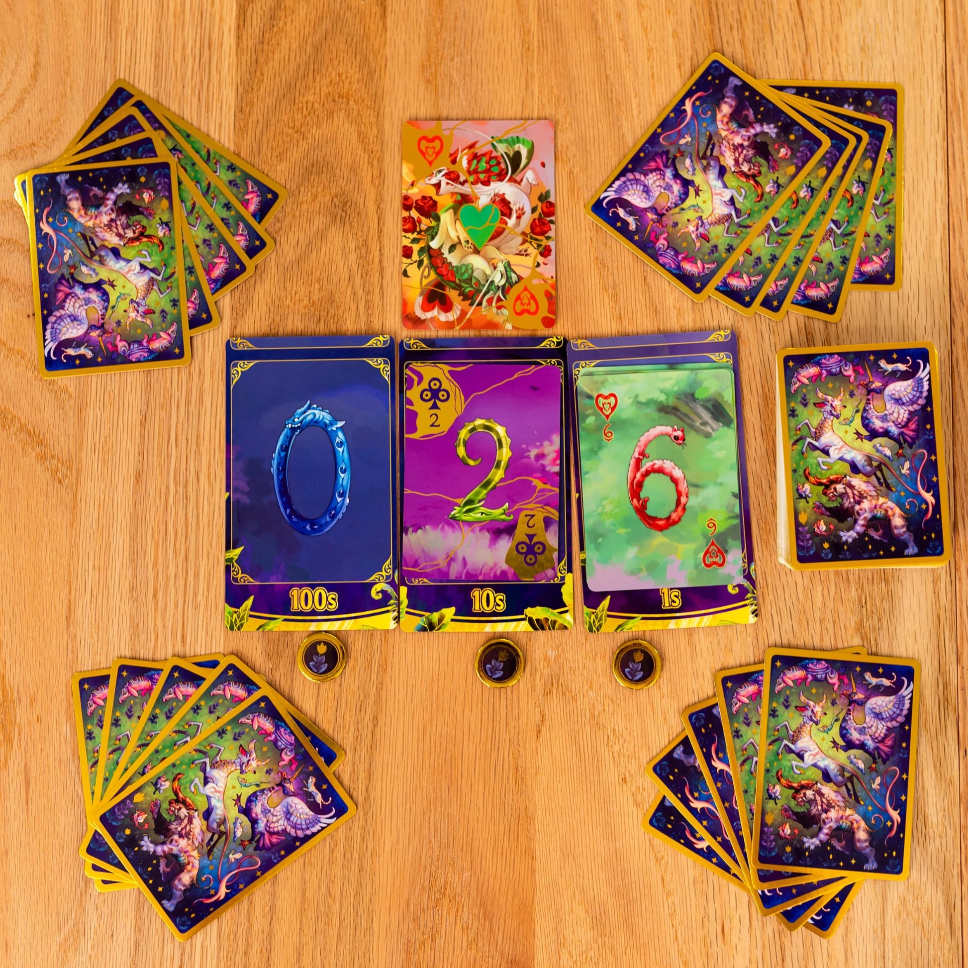 Pandasaurus Games Beasts Card Game - Cooperative Teamwork, Strategy & Tension, Limited Communication Puzzle with Challenging Gameplay for Kids