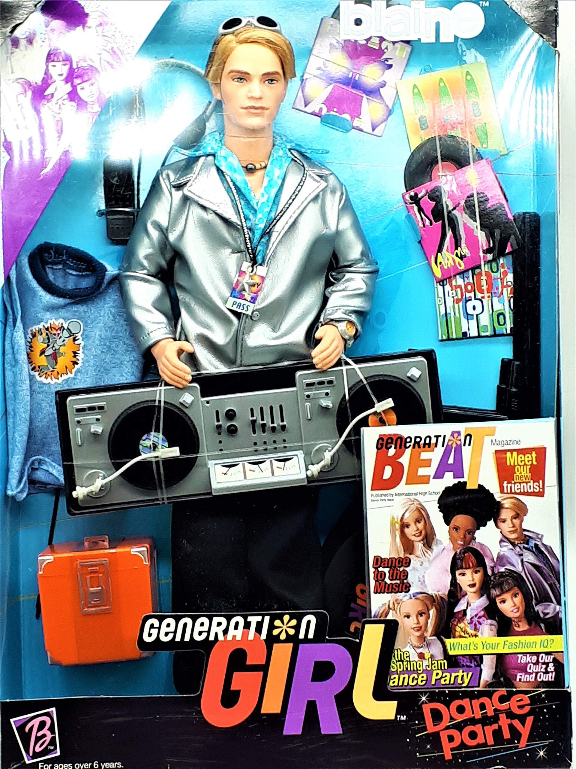Blaine Doll Barbie Generation Girl Dance Party 1999