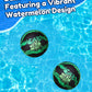 Watermelon Ball Skipping Ball - Water Toys for Pool, Beach & Lake, Perfect for Kids, Teens & Family Fun, Summer Must Have (2.2” Green Ball, 1-Pack)