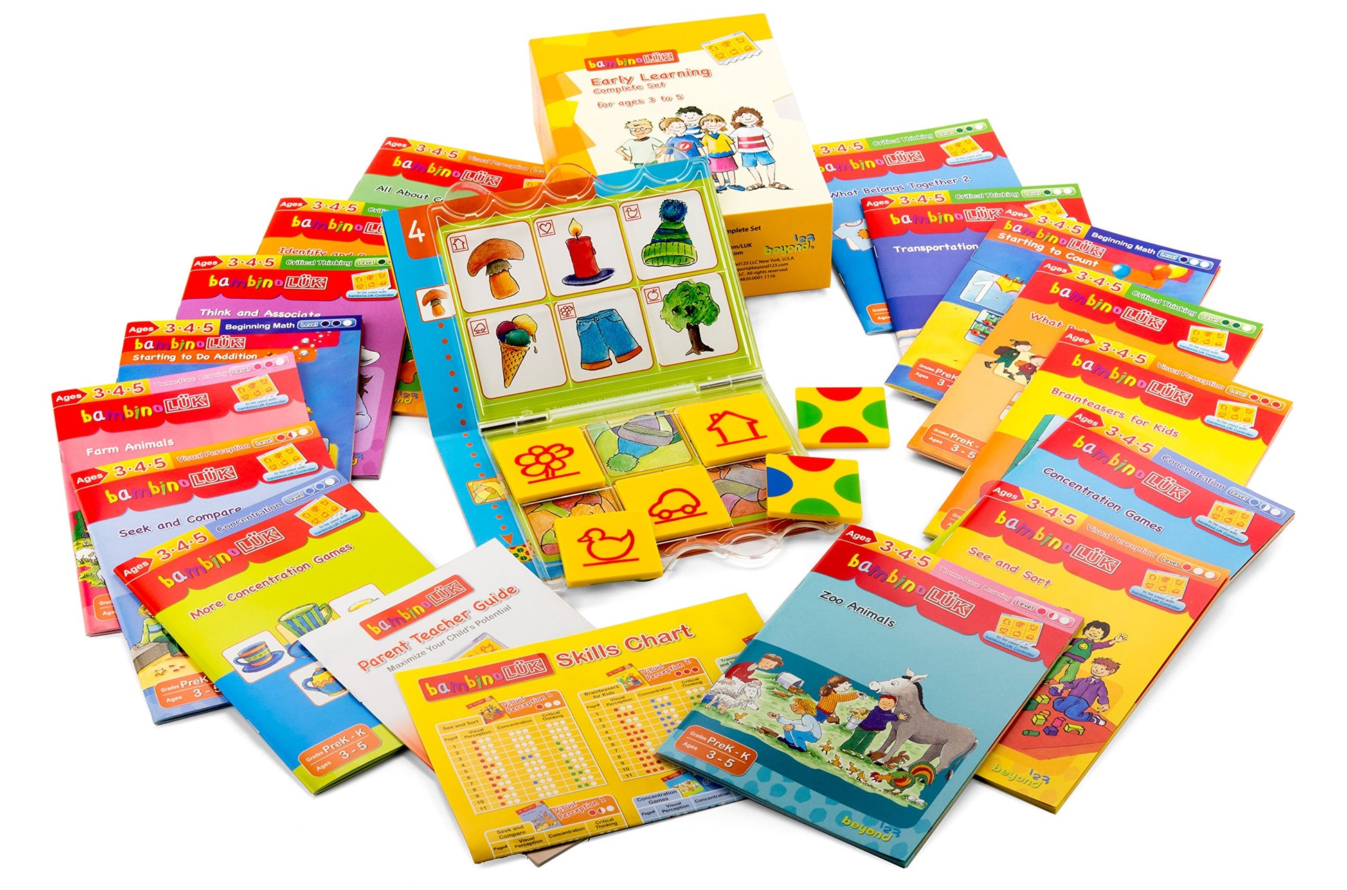 BambinoLUK Complete Set - 15 Workbooks, Screen-Free Early Learning System