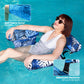 SLOOSH Pool Floats Chairs Adult,Inflatable Pool Lounge,Plant Pattern Floating Mat Hammock,Blow up Water Chairs Noodles rafts for Party Summer Water