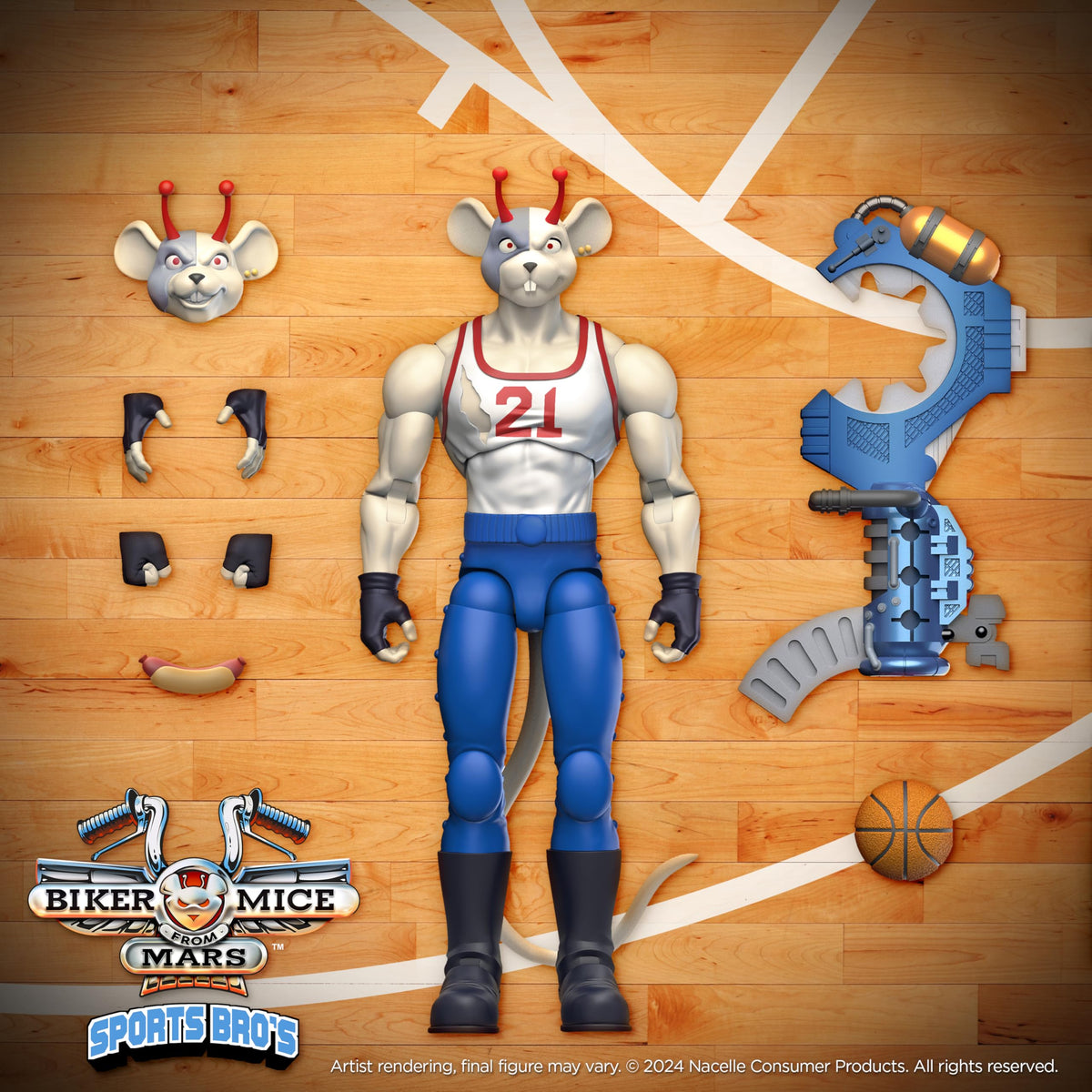 Biker Mice from Mars: The Sports Bro’s Vinnie Previews Exclusive Action Figure