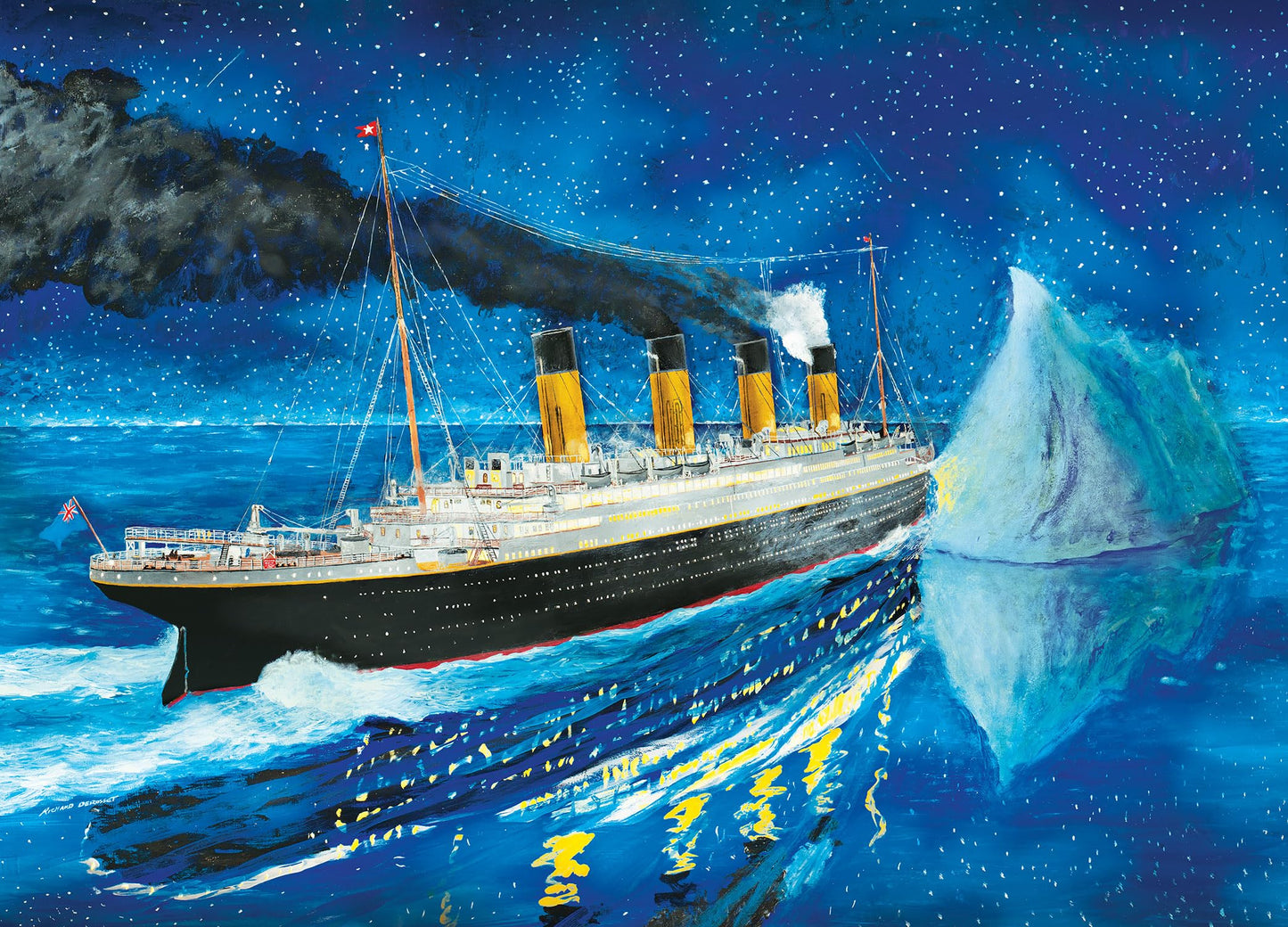 Masterpieces 300 Piece Jigsaw Puzzle for Adults and Families - Titanic Fateful Night - 19.25"x26.63"