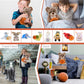 DolliBu Sitting Brown Bear Stuffed Animal with Basketball Plush - Soft Plush Huggable Bear, Adorable Playtime Plush Toy, Cute Wildlife Gift for Kids
