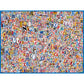 White Mountain 500 Piece Jigsaw Puzzle Travel Collage, USA World Map