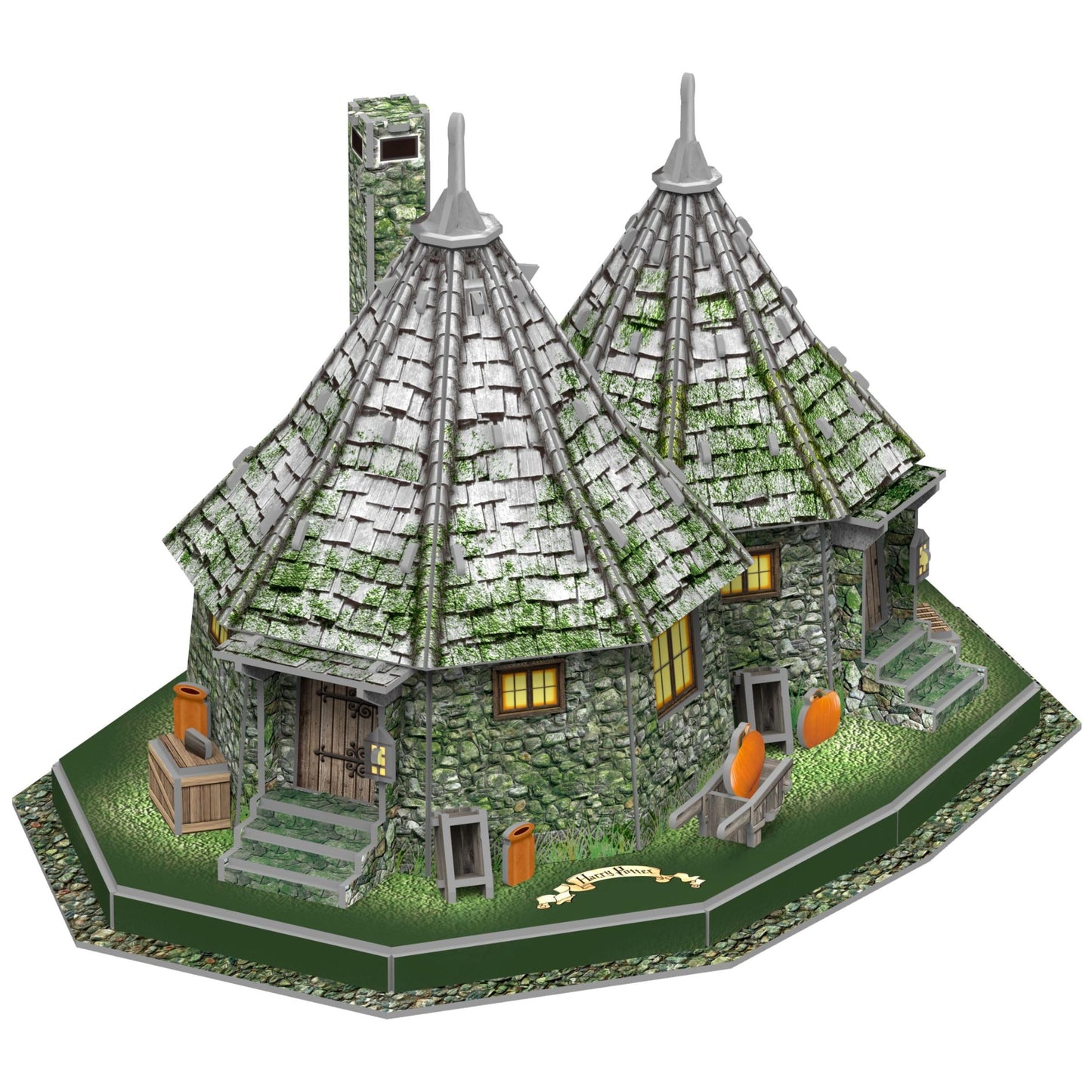 3D Puzzle: Harry Potter: Hagrids Hut - 101 Piece Puzzle by 4D Brands International - for Kids and Adults Ages 14+