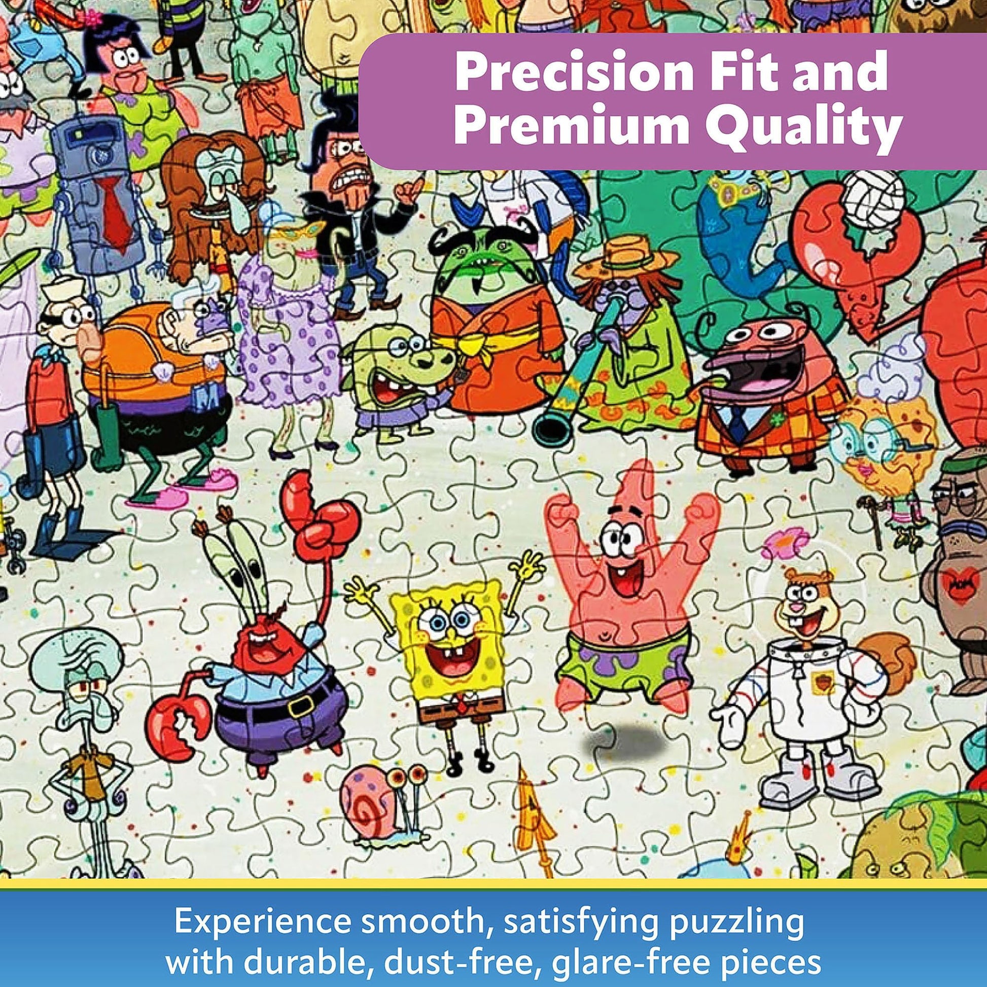 AQUARIUS SpongeBob SquarePants Puzzle (1000 Piece Jigsaw Puzzle) - Officially Licensed SpongeBob Merchandise & Collectibles-Glare Free -Precision Fit