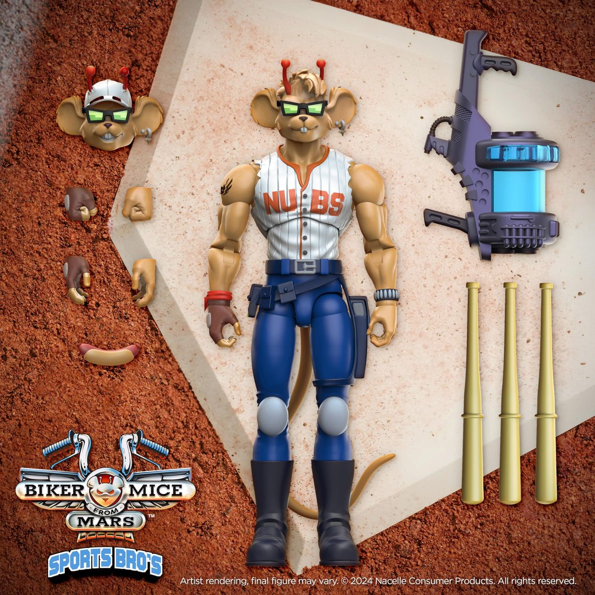 Biker Mice from Mars: The Sports Bro’s Throttle Previews Exclusive Action Figure