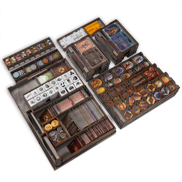 SMONEX Wooden Organizer Compatible with Gloomhaven Board Game - Box Suitable for Storage All Gloomhaven Expansions - Insert and Storage Suitable