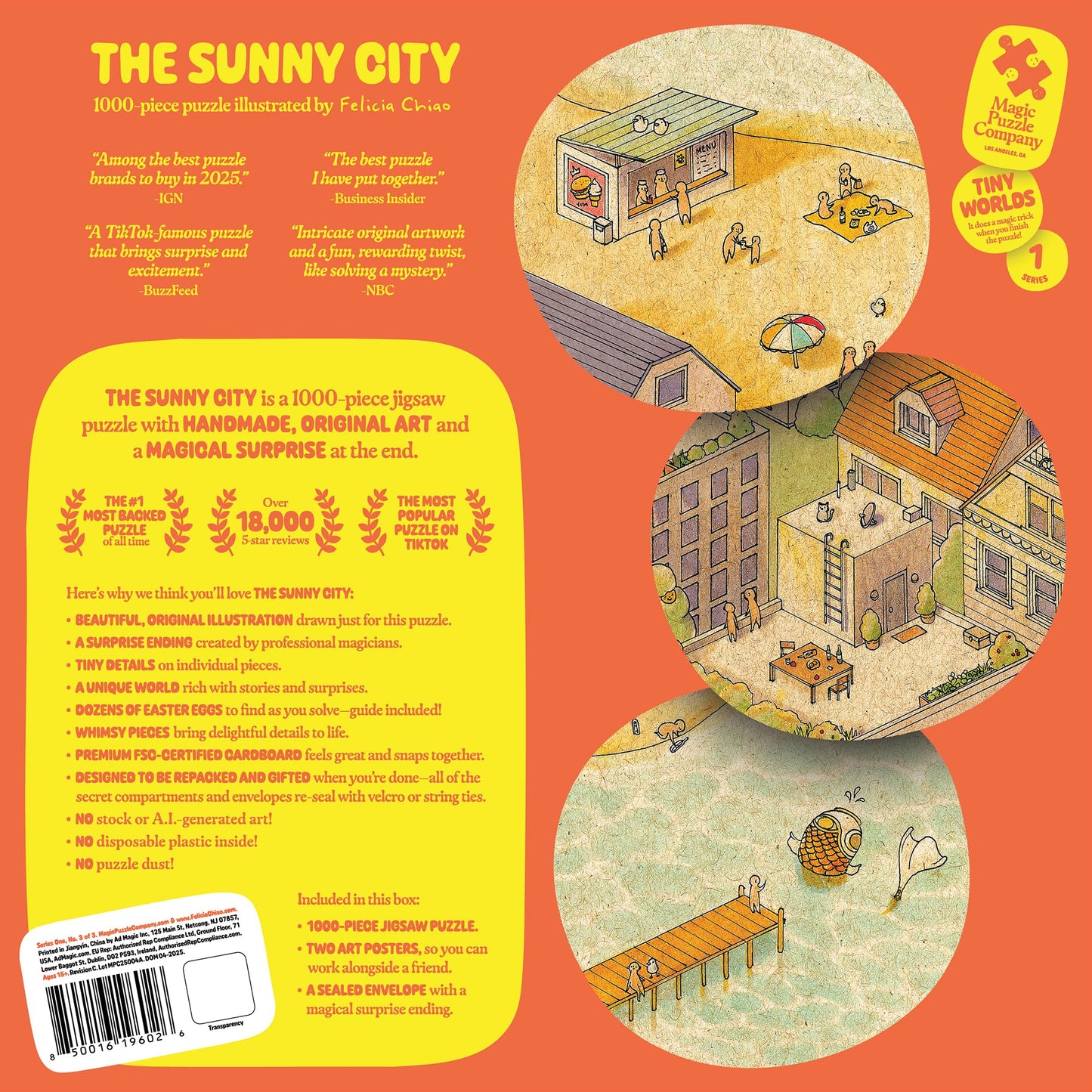 The Sunny City • 1000-Piece Puzzle by The Magic Puzzle Company • Series 1