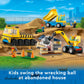 LEGO City Construction Trucks and Wrecking Ball Crane 60391 Building Toy Set for Toddler Kids Ages 4+, Includes 3 Construction Vehicles, an Abandoned