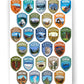 National Attractions of The USA - Adventures Go On (National Parks and State Flags)