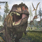Prime 3D Dinosaur Puzzle - 100 Piece 3D Lenticular T-Rex Jigsaw for Kids & Families, 12"x9" Prehistoric Activity with Motion, Official National