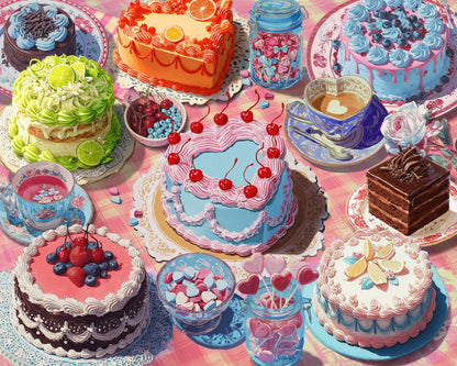 Springbok Vintage Cakes 500 Piece Jigsaw Puzzle for Adults