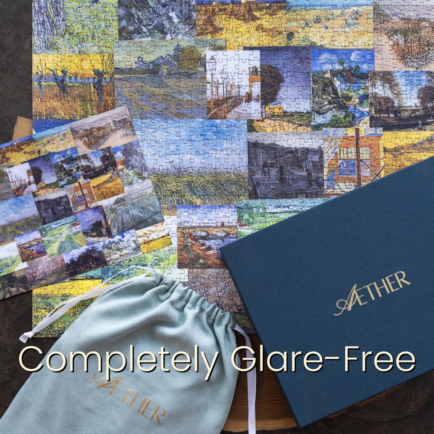 Aether Puzzles - A Journey Through Landscape and Color Part 2, Fine Art Puzzle, Premium 1000 Piece Jigsaw Puzzle for Adults, Glare-Free, Soft-Touch