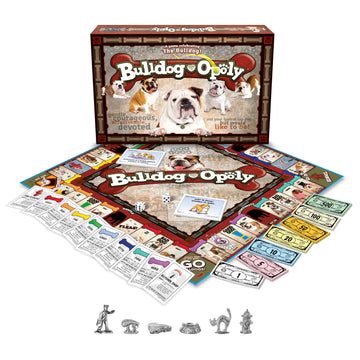 Late for The Sky Bulldog-Opoly Board Game - Bulldog Lovers Family Game, Property Trading Dog Theme, 2-6 Players, Ages 8+, Great Gift for Dog Owners