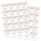 2"" Round Watercolor Wildflowers Thank You Favor Stickers - Set of 40