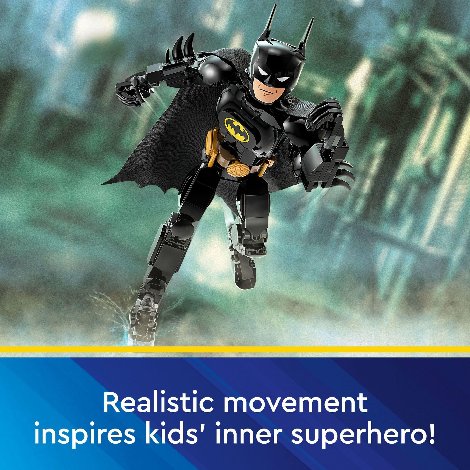 LEGO DC Batman Construction Figure 76259 Buildable DC Action Figure, Fully Jointed DC Toy for Play and Display with Cape and Authentic Details from