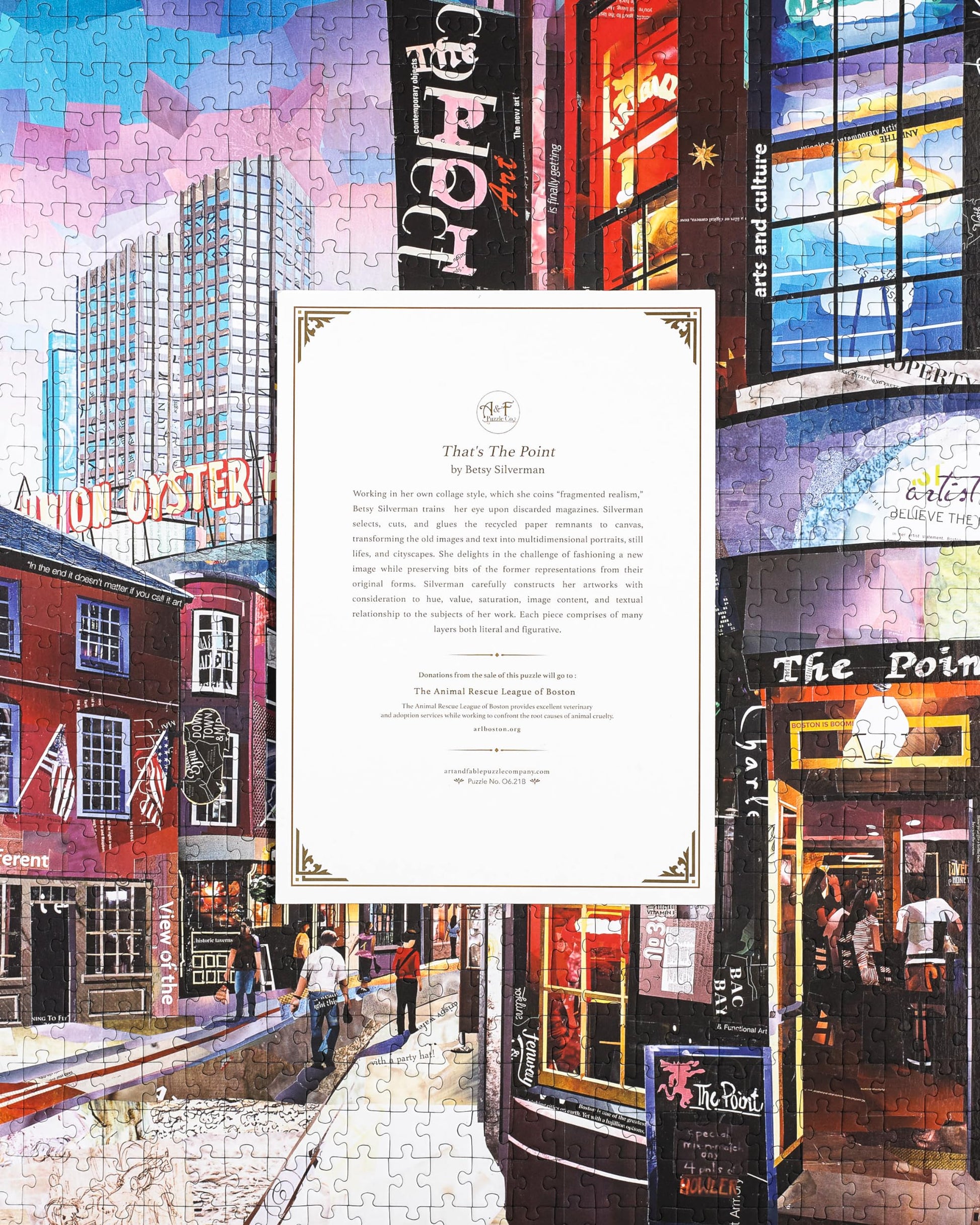 Art & Fable Puzzle Company That's The Point by Betsy Silverman 750 Piece Fine Artwork Premium Adult Jigsaw Puzzle