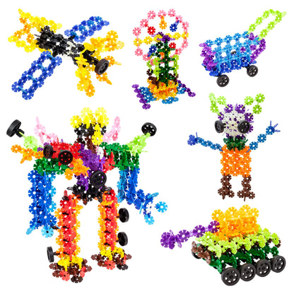 PicassoTiles Building Chips Construction Block 800 Pieces Creative Interlocking Disc Block Toy Set STEM Learning Toys for Early Education and Child
