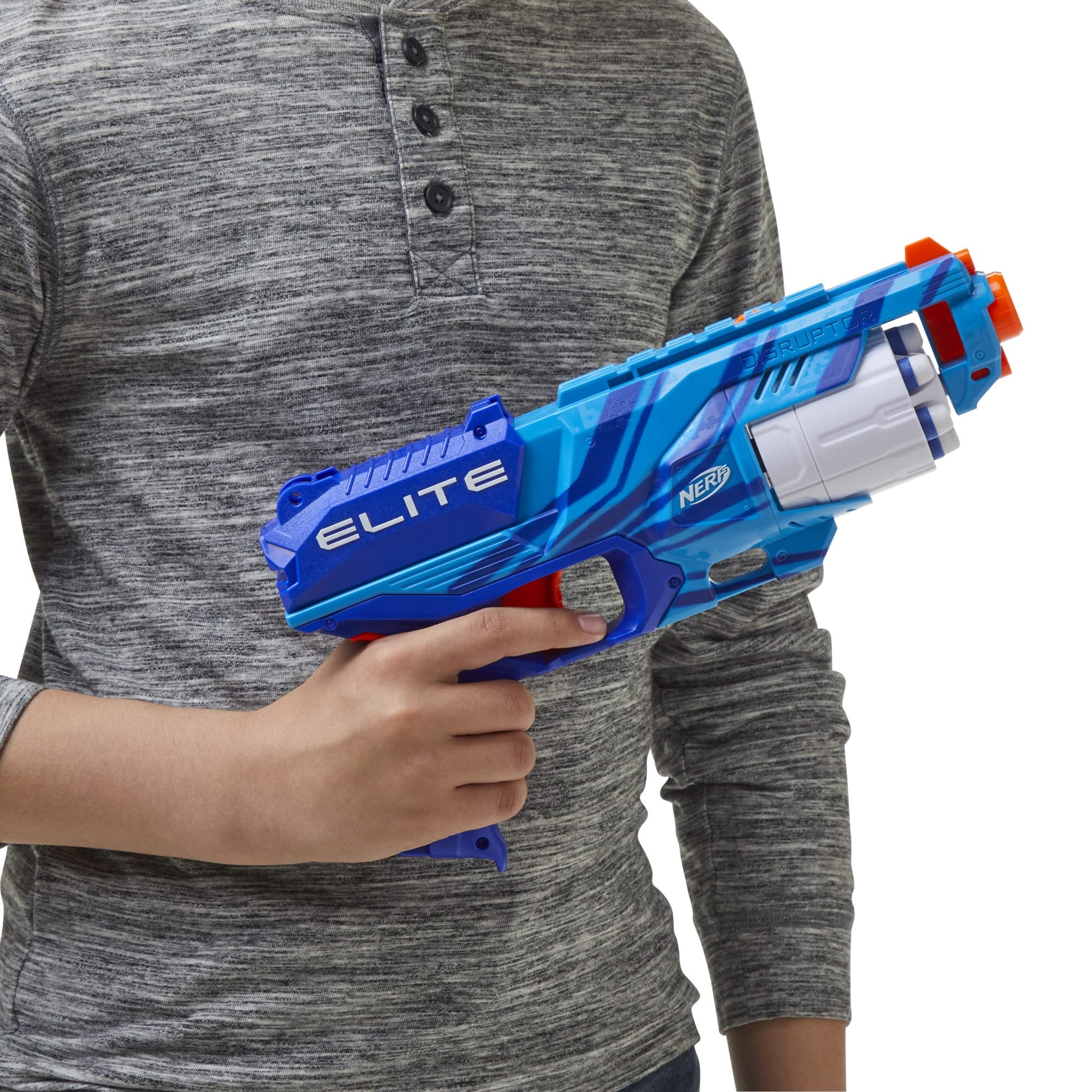 Nerf Elite Disruptor Blaster Reflex, Slam Fire, Blue (Amazon Exclusive)