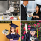 DolliBu Big Eye Shark Graduation Plush Stuffed Animal - Cute Graduation Gift Plush Toy, Graduation Shark Plush with Graduation Hat for Stuffed Animal