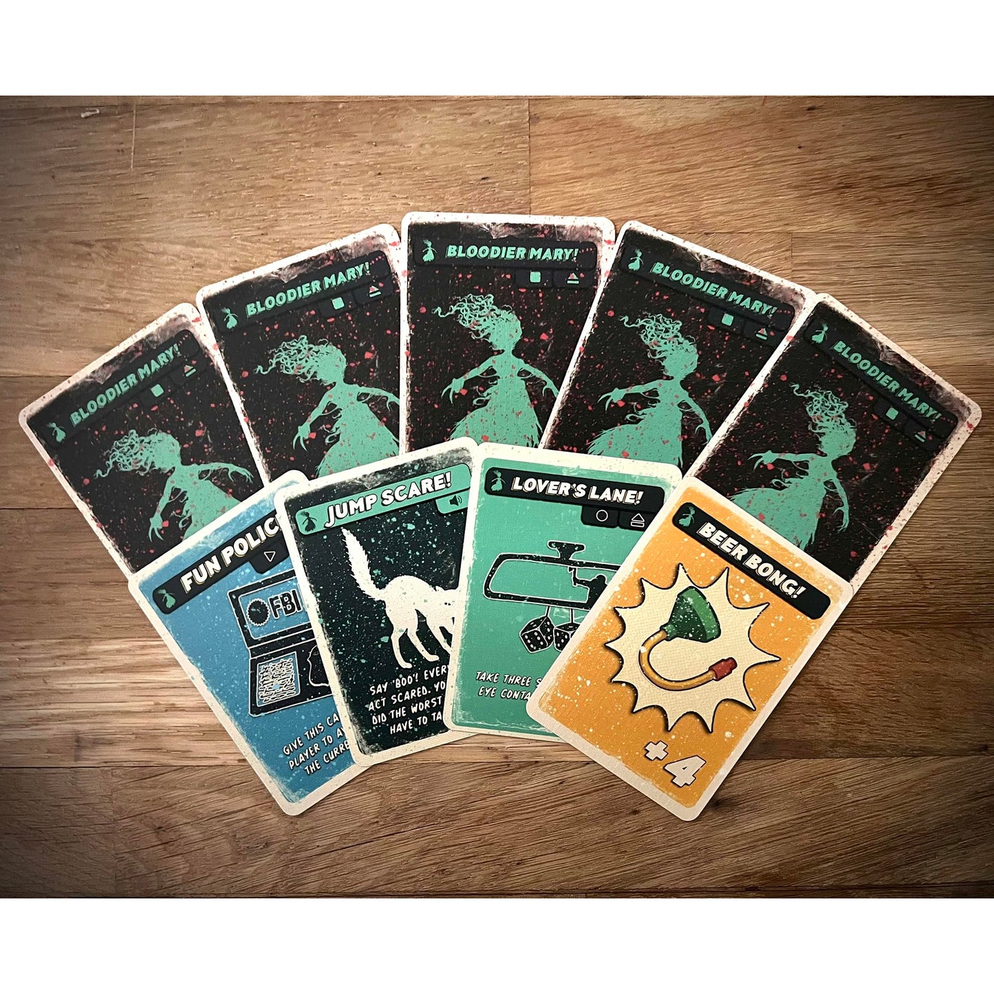 Psycho Killer: Bloody Mary 2 - Drinking Game Expansion, Bloodier & Merrier, Fast-Paced Horror Party Card Game, Can You Survive, Adults 21+, 2-7 Player