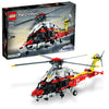 LEGO Technic Airbus H175 Rescue Helicopter 42145, Educational Model Building Set for Kids, with Spinning Rotors and Motorized Features, Construction