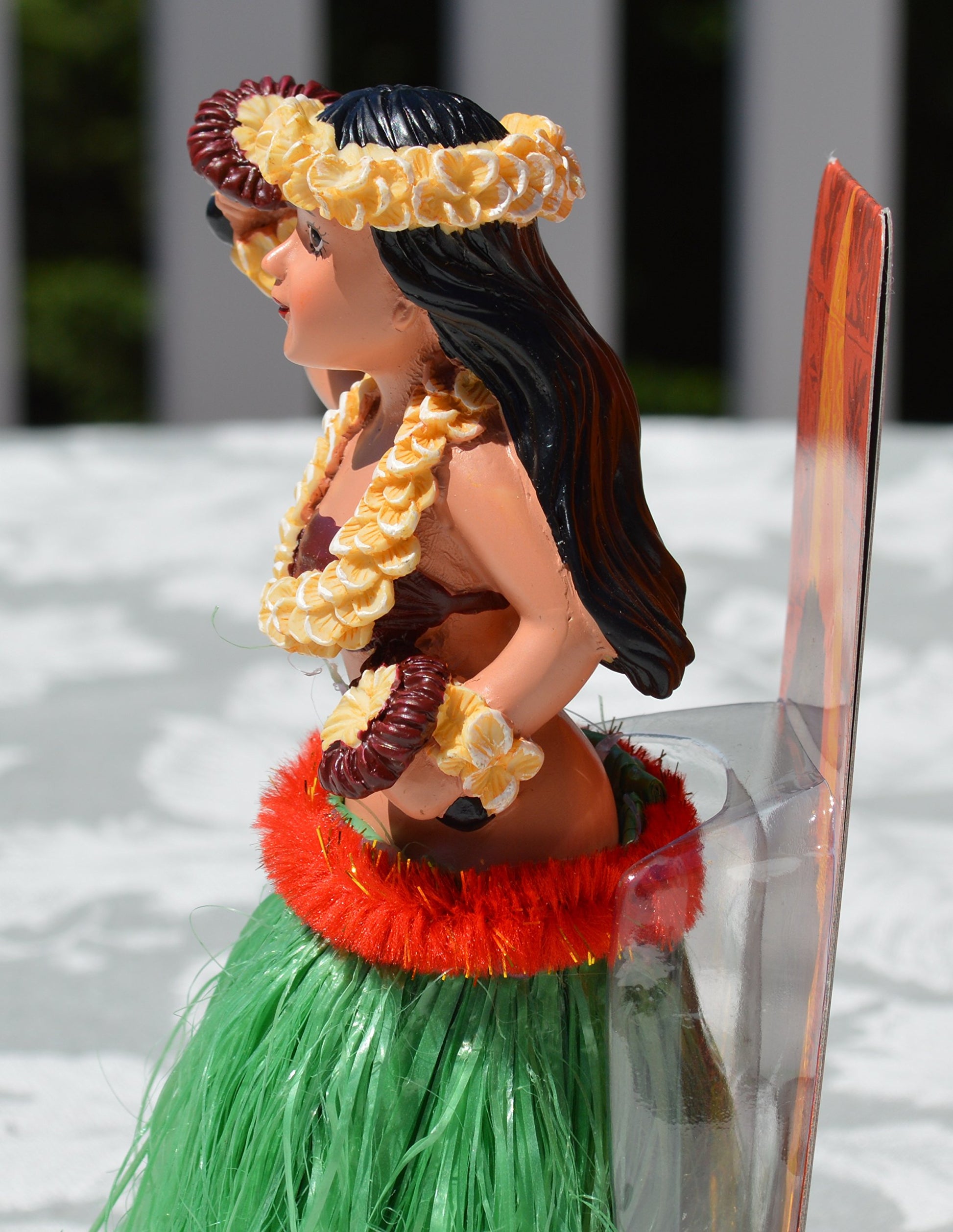 KC Hawaii Girl with Uliuli Dashboard Doll 6.5"