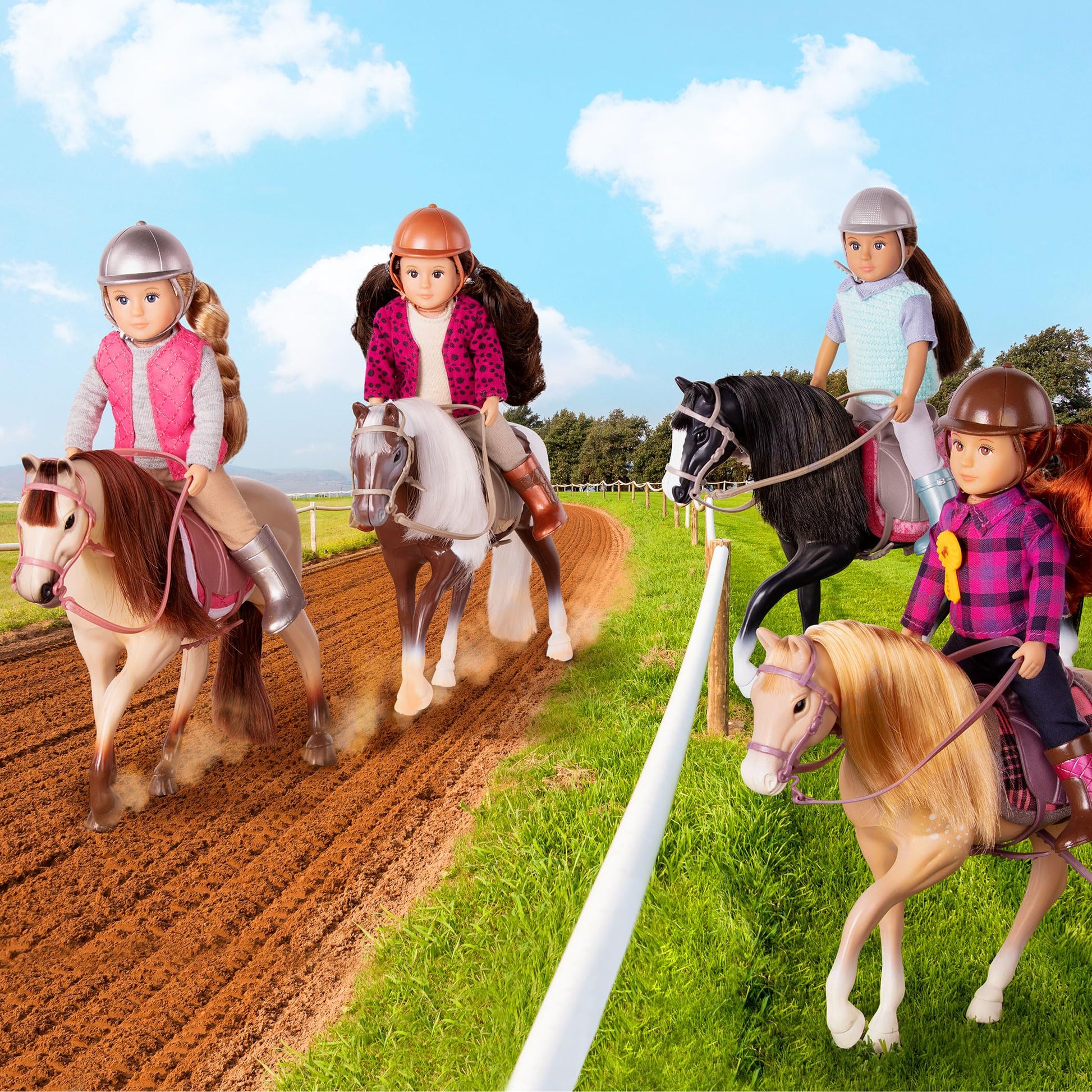 Lori - Horseback Riding Mini Doll - 6-Inch Equestrian Doll - Horse Riding Outfit & Accessories - Clothes, Helmet, Boots & Ribbon - 3+ Years- Samanda