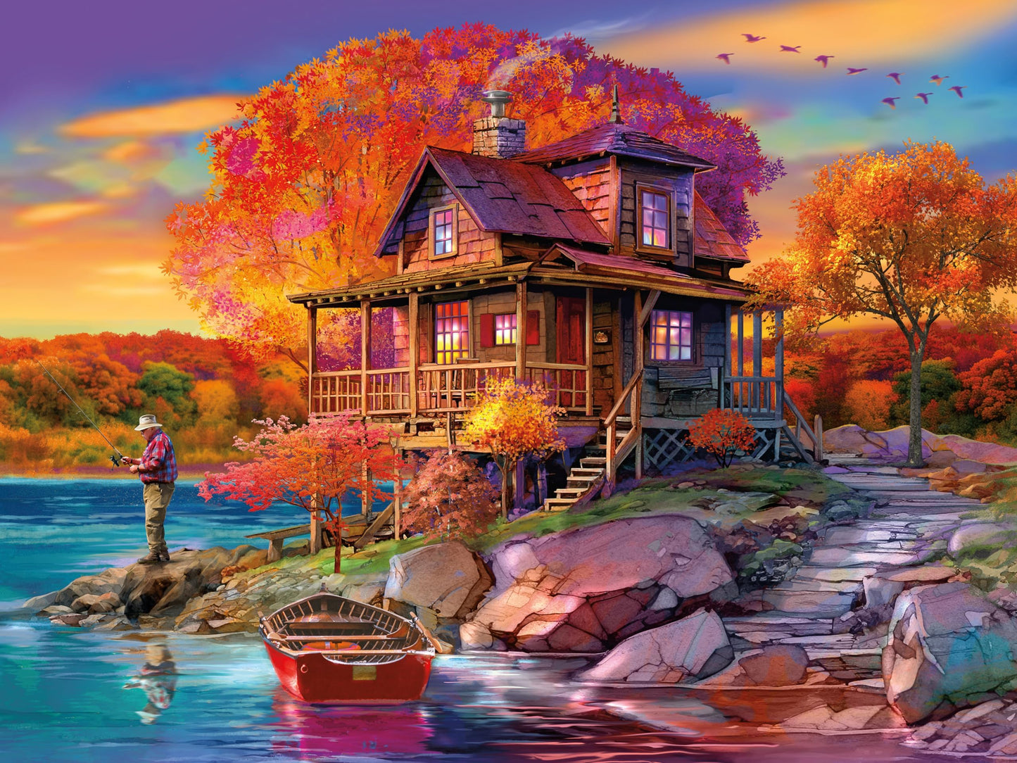 Ceaco - Autumn's Spectrum - 500 Piece Jigsaw Puzzle for Adults