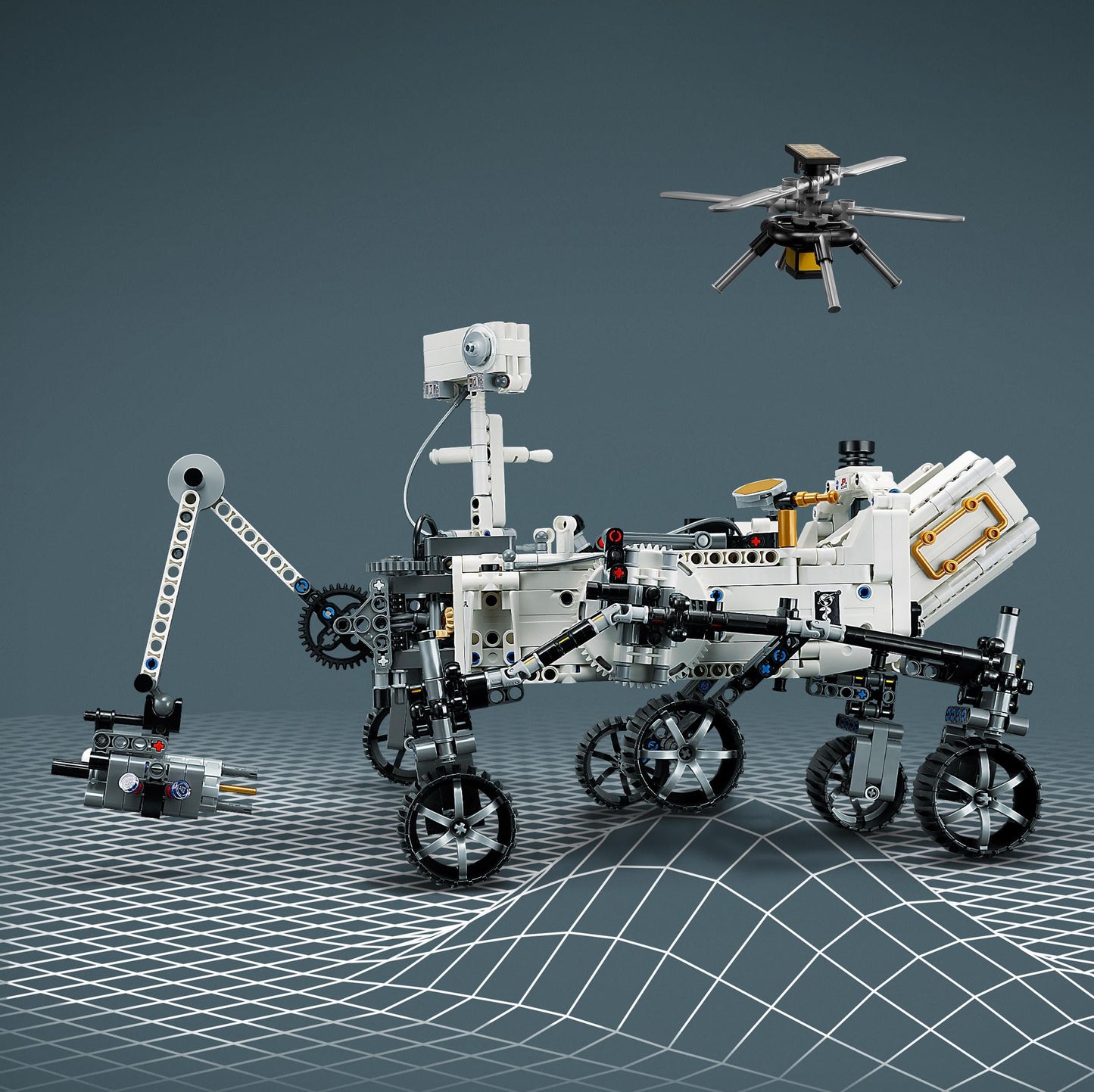 Lego Technic NASA Mars Rover Perseverance Space Model with AR Application Experience, Construction Toy Vehicle Science and Engineering, Gift for Boys