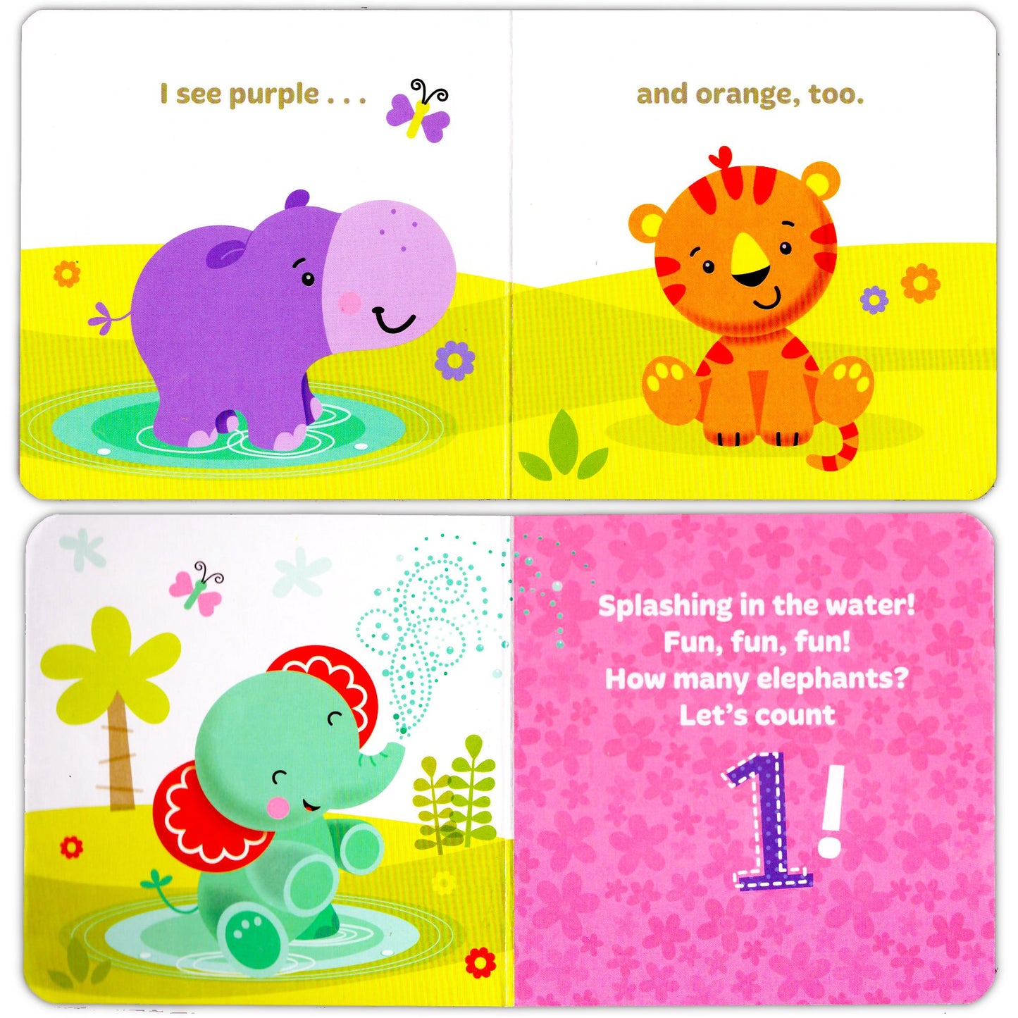 Fisher-Price My First Books Set of 4 Board Books: ABC, Colors, Numbers, Opposites for Toddlers