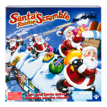 Santa's Rooftop Scramble is A Family Board Game Full of The Magic of Christmas Where Players Act As Santa, Collect and Deliver Presents to The Right