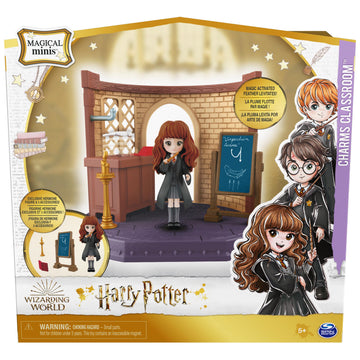 Wizarding World Harry Potter, Magical Minis Charms Classroom with Exclusive Hermione Granger Figure and Accessories, Kids Toys for Ages 5 and up