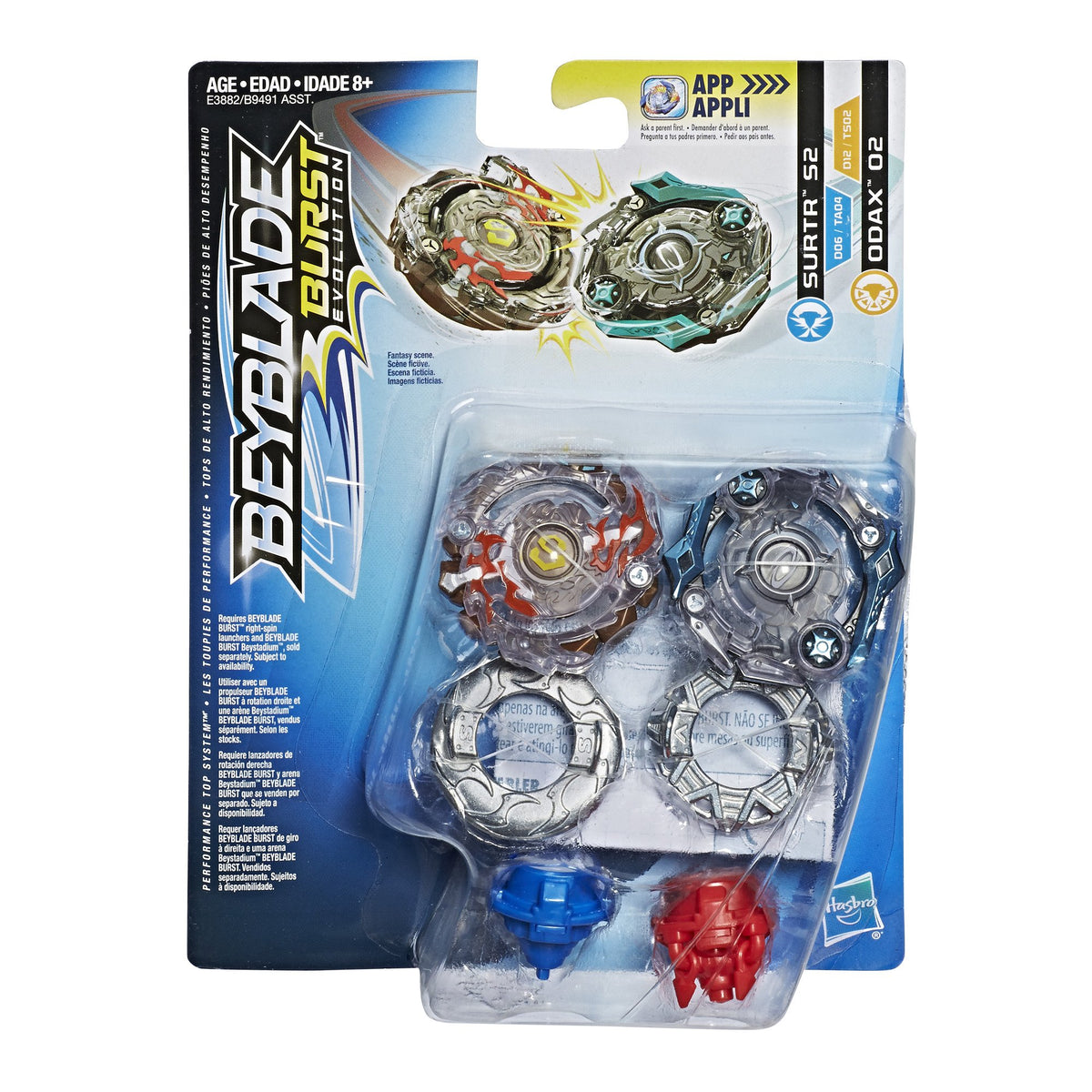 Beyblade Surtr S2 And Odax O2 Spinning Top