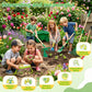 16Pcs Kids Gardening Tools,2-in-1 Kids Garening Wheelbarrow Toys