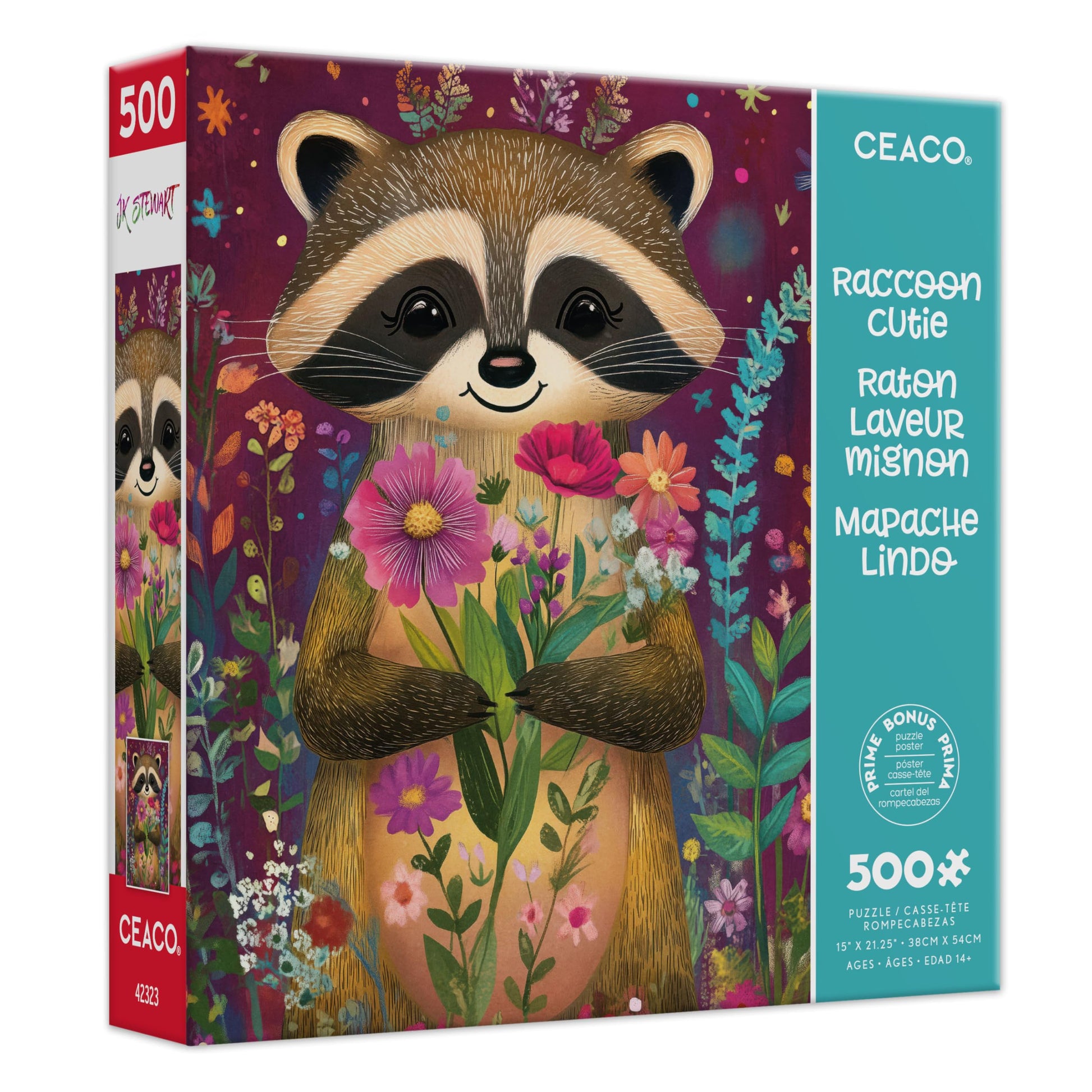 Ceaco - Raccoon Cutie - 500 Piece Jigsaw Puzzle for Adults