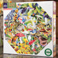 eeBoo Poisonous Mushrooms 500 Piece Octagon Jigsaw Puzzle, 20.3" x 20.3"