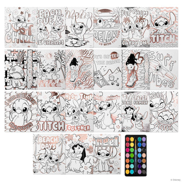 Fashion Angels Disney Stitch Watercolor Poster Set